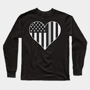 Corrections Thin Silver Line Long Sleeve T-Shirt